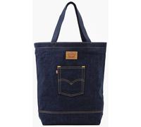 Shopper LEVI'S "THE LEVI'S BACK POCKET TOTE", Damen, Gr. B/H/T: 31cm x 45cm x 14cm, blau (navy blau), Baumwolle, Taschen Shopper, in modischer Jeans Optik (89045800-0) navy blau