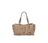 Shopper MARC O'POLO "aus weichem Veloursleder", Damen, Gr. B/H/T: 22cm x 21cm x 22cm, earthy taupe, Leder, Taschen Shopper (35926707-0) earthy taupe