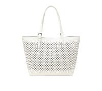 Shopper MARC O'POLO "mit herausnehmbarer Innenpouch", Damen, Gr. B/H/T: 46cm x 32cm x 13cm, weiß (m112), Leder, unifarben, Taschen Shopper (11315867-0) m112
