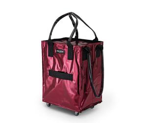 Shopper mit Rollen, medium Hulken Bag Hulken dunkelrot, Designer Alex & Yoni Sheleq, 40x56x30 cm