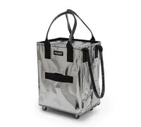 Shopper mit Rollen, medium Hulken Bag Hulken silberfarben, Designer Alex & Yoni Sheleq, 40x56x30 cm