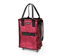 Shopper mit Rollen, small Hulken Bag Hulken dunkelrot, Designer Alex & Yoni Sheleq, 36x56x23 cm
