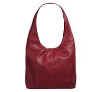 Shopper PIKÉ, Damen, Gr. B/H/T: 40cm x 30cm x 11cm onesize, rot, Leder, glänzend, beschichtet, Taschen, echt Leder, Made in Italy (10040013-0) rot