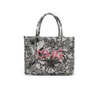 CODELLO Shopper mit Dschungel-Print und OMG-Stickerei, Schwarz-Weiß
