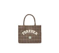 Shopper CODELLO "Codello Tasche", Damen, braun (kamel), Obermaterial: 70% Polyester PES. 30% Wolle WO., Taschen Shopper, mit Karomuster (95319431-0) kamel