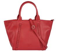 Shopper SAMANTHA LOOK Gr. B/H/T: 32 cm x 22 cm x 9 cm onesize, rot Damen Taschen Handtaschen echt Leder, Made in Italy (55461221-0)