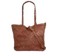 Shopper SAMANTHA LOOK B/H/T: 33 cm x 30 cm x 15 cm onesize, braun Damen Taschen Handtaschen echt Leder, Made in Italy B/H/T: 33 cm x 30 cm x 15 cm onesize cognac