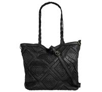 Shopper SAMANTHA LOOK B/H/T: 33 cm x 30 cm x 15 cm onesize, schwarz Damen Taschen Handtaschen echt Leder, Made in Italy B/H/T: 33 cm x 30 cm x 15 cm onesize schwarz