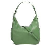Shopper SAMANTHA LOOK, Damen, Gr. B/H/T: 35cm x 25cm x 10cm onesize, grün, Leder, unifarben, Taschen Shopper, echt Leder, Made in Italy (20103549-0) grün