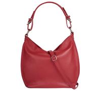 Shopper SAMANTHA LOOK, Damen, Gr. B/H/T: 36cm x 30cm x 10cm onesize, rot, Leder, leicht glänzend, unifarben, Taschen Shopper, echt Leder, Made in Italy (15707438-0) rot