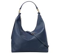 Shopper SAMANTHA LOOK, Damen, Gr. B/H/T: 36cm x 40cm x 13cm onesize, blau, Leder, leicht glänzend, unifarben, Taschen Shopper, Made in Italy, Große Handtasche mit Smartphonefach (95575406-0) blau