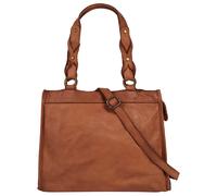 Shopper SAMANTHA LOOK, Damen, Gr. B/H/T: 37cm x 27cm x 10cm onesize, braun (cognac), Leder, vintage, Taschen, echt Leder, Made in Italy (70368467-0) cognac