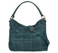 Shopper SAMANTHA LOOK Gr. B/H/T: 40 cm x 30 cm x 7 cm onesize, blau Damen Taschen Handtaschen echt Leder, Made in Italy (88751250-0)