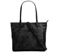 Shopper SANSIBAR, Damen, Gr. B/H/T: 36cm x 31cm x 8cm onesize, schwarz, Leder, leicht glänzend, unifarben, Taschen Shopper, echt Leder (92386536-0) schwarz