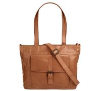 Shopper SPIKES & SPARROW, Damen, Gr. B/H/T: 30cm x 23cm x 7cm onesize, braun (cognac), Leder, unifarben, leicht glänzend, Taschen, echt Leder (52292818-0) cognac