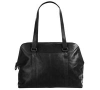Shopper SPIKES & SPARROW, Damen, Gr. B/H/T: 35cm x 28cm x 10cm onesize, schwarz, Leder, leicht glänzend, unifarben, Taschen Shopper, echt Leder (38739607-0)