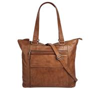 Shopper SPIKES & SPARROW, Damen, Gr. B/T: 39cm x 14cm onesize, braun (cognac), Leder, vintage, Taschen, echt Leder (83617655-0) cognac