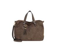 Shopper TAMARIS "Shopper TAS Mareike", Damen, Gr. B/H/T: 40cm x 28cm x 13cm 0, grau (taupe 900), Polyester, Taschen Shopper (12309942-0) taupe 900