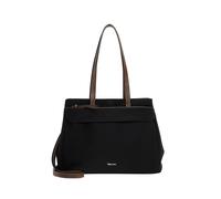 Shopper TAMARIS "Shopper TAS Margitta", Damen, Gr. B/H/T: 39cm x 27cm x 13cm 0, schwarz (schwarz 100), Polyester, Taschen Shopper (61597436-0) schwarz 100