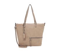 Shopper TAMARIS "Shopper TAS Nele", Damen, Gr. B/H/T: 43cm x 32cm x 16cm 0, beige (taupe 900), Polyurethan, Taschen Shopper (61169341-0) taupe 900