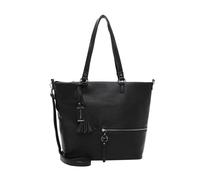 Shopper TAMARIS "Shopper TAS Nele", Damen, Gr. B/H/T: 43cm x 32cm x 16cm 0, schwarz (schwarz 100), Polyurethan, Taschen Shopper (59238222-0) schwarz 100