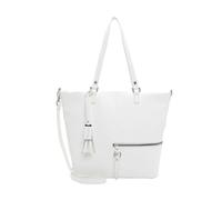 Shopper TAMARIS "Shopper TAS Nele", Damen, Gr. B/H/T: 43cm x 32cm x 16cm 0, weiß (weiß 300), Polyester, Taschen Shopper (17415538-0) weiß 300