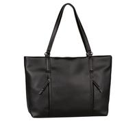 Shopper TOM TAILOR "Beca", Damen, Gr. B/H/T: 44cm x 30cm x 12cm, schwarz, Polyurethan, clean, gepflegt, unifarben, Taschen Shopper, aus hochwertigem Kunstleder mit funktionalen Details (96898360-0) sc