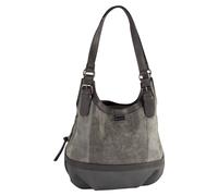 TOM TAILOR Juna Damen Shopper Umhängetasche Reißverschluss Klein Grau
