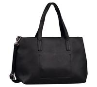 Shopper TOM TAILOR "Marla", Damen, Gr. B/H/T: 34cm x 21cm x 12cm, schwarz, Polyurethan, Polyurethan (PU), clean, gepflegt, geprägtes Muster, unifarben, Taschen Shopper, aus fein genarbtem Lederimitat