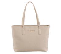 Shopper VALENTINO BAGS "SHOPPING PANSY", Damen, Gr. B/H/T: 35cm x 28cm x 10cm, beige (ecru), Polyurethan, Taschen Shopper, Handtasche Damen Henkeltasche Schultertasche (58760548-0) ecru