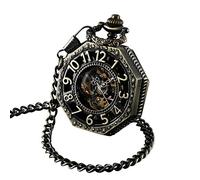 ShoppeWatch Taschenuhr mit Kette Herren | Taschenuhren für Herren | Mechanische Taschen Uhr Handaufzug | Steampunk Pocket Watch PW221