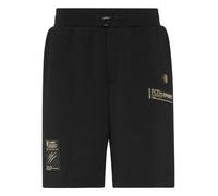 Jogginghose PLEIN SPORT "Shorts", Herren, Gr. XS, US-Größen, schwarz (0294, schwarz, lightgold), Obermaterial: 88% Baumwolle, 12% Polyester, Hosen Jogginghose (59842825-XS) 0294, schwarz, lightgold
