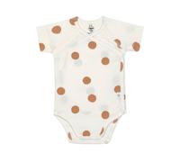 Short Sleeve Body GOTS Big Dots milky, - 62/68, 3-6 months, front closure