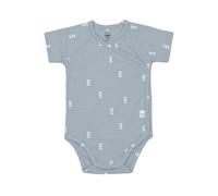 Short Sleeve Body GOTS Blocks light blue, - 50/56, 0-2 months, front closure
