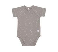 Short Sleeve Body GOTS Sprinkle taupe, - 50/56, 0-2 months, front closure