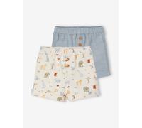 Shorts 2er-Set Jungen Baby himmelblau Gr. 71 von vertbaudet