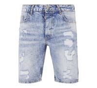 Shorts 2Y PREMIUM "2Y Premium Herren 2Y Destroyed Denim Shorts", Herren, Gr. 31, Normalgrößen, blau, 97% Baumwolle, 3% Elasthan, unifarben, normal, Hosen Shorts (60665165-31) blau