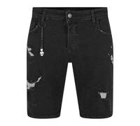 Shorts 2Y STUDIOS "2Y Studios Herren 2Y Jeans Shorts", Herren, Gr. 31, Normalgrößen, schwarz, 97% Baumwolle, 3% Elasthan, unifarben, normal, Hosen Shorts (96707510-31) schwarz