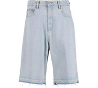 Shorts 2Y STUDIOS "2Y Studios Joran Open Hem Baggy Shorts", Herren, Gr. 29, Normalgrößen, light blau, 100% Baumwolle, unifarben, loose fit, Hosen Shorts (17385537-29) light blau