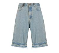 Shorts 2Y STUDIOS "2Y Studios Joran Open Hem Baggy Shorts", Herren, Gr. 31, Normalgrößen, sand blau, 100% Baumwolle, unifarben, loose fit, Hosen Shorts (89390257-31) sand blau