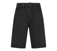 Shorts 2Y STUDIOS "2Y Studios Junan Baggy Basic Shorts", Herren, Gr. 30, Normalgrößen, schwarz (washed schwarz), 100% Baumwolle, unifarben, loose fit, Hosen Shorts (87829429-30) washed schwarz