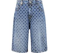 Shorts 2Y STUDIOS "2Y Studios Tariq Carre Baggy Shorts", Herren, Gr. 29, Normalgrößen, light blau, 100% Baumwolle, unifarben, loose fit, Hosen Shorts (97205655-29) light blau