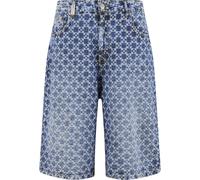 Shorts 2Y STUDIOS "2Y Studios Tariq Carre Baggy Shorts", Herren, Gr. 34, Normalgrößen, light blau, 100% Baumwolle, unifarben, loose fit, Hosen Shorts (97205655-34) light blau