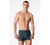 Boxer SCHIESSER "95/5 Essentials", Herren, Gr. 7, blau (927, sonstiges), Single Jersey, Obermaterial: 95% Baumwolle, 5% Elasthan, körpernah, Unterhosen, mit softem, tonalem Komfortbund (89165613-7) 92