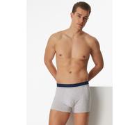 Schiesser Unterwäsche Boxershorts 95/5 Webgummibund rot/blau/grau meliert Herren - 3 Stück, Größe 7