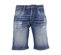 Shorts 883POLICE "883 Police BYLEY 1052 DENIM SHORTS", Herren, Gr. 28, Normalgrößen, light wash, 98% Baumwolle, 2% Elasthan, unifarben, slim fit, Hosen Shorts (42692043-28) light wash