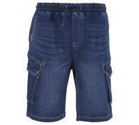 Shorts 883POLICE "883 Police KANTURK DENIM SHORTS", Herren, Gr. M, US-Größen, blau (mid wash), 98% Baumwolle, 2% Elasthan, unifarben, normal, Hosen Shorts (60693627-M) mid wash