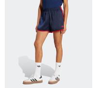 Shorts ADIDAS ORIGINALS "3S SPRINTER", Damen, Gr. M, N-Gr, night indigo, better scarlet, Obermaterial: 97% Polyester, 3% Elasthan, Hosen Shorts, lockere Passform, mit Elasthan-Anteil, für vielseitige