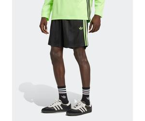 Shorts ADIDAS ORIGINALS "ADIDAS ADICOLOR JACQUARD", Herren, Gr. S, N-Gr, grün (schwarz, signal grün, normal, gr.), Obermaterial: 100% Polyester, Hosen Shorts, lockere Passform, mit Kordelverschluss, m