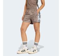 Shorts ADIDAS ORIGINALS "AOP ADI-BREAK", Damen, Gr. L, N-Gr, earth strata, stone khaki, normal, gr., Obermaterial: 100% Polyester, Hosen Shorts (77592857-L) earth strata, stone khaki, normal, gr.